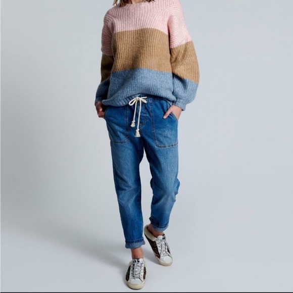 One Teaspoon Shabbies Drawstring Boyfriend Jeans Parachute Dropped Crotch Size M - Picture 15 of 15